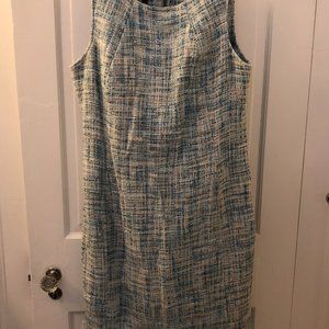 Talbots sleeveless summer tweed sheath - Size 16